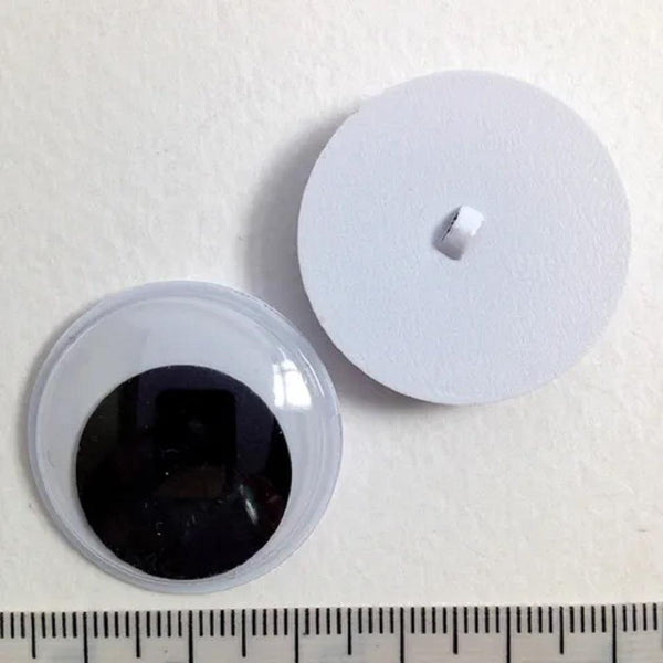 AussieSuperStore Art & Craft Essentials Sew On Joggle Eyes 30mm Sew On Joggle Eyes 30mm | Googly or Wiggle Eye | Doll Making Accessories E9JSE30