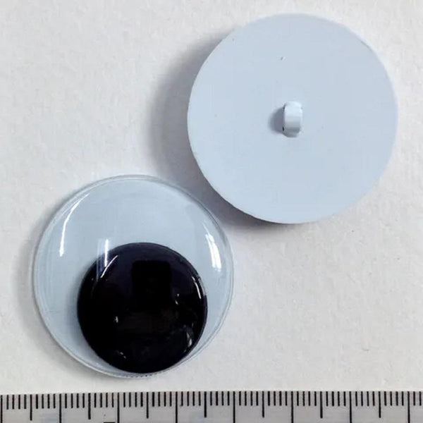 AussieSuperStore Art & Craft Essentials Sew On Joggle Eyes 35mm Sew On Joggle Eyes 35mm | Googly or Wiggle Eye | Doll Making Accessories E9JSE35