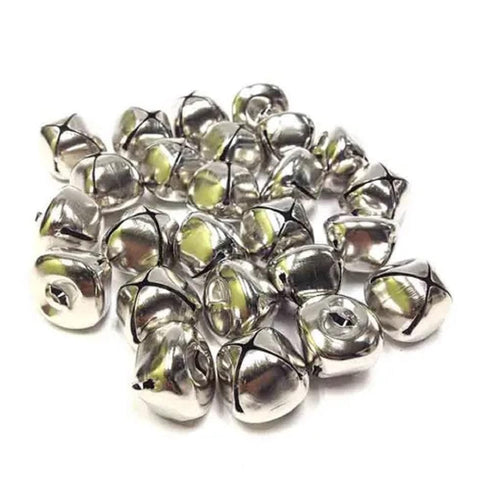 AussieSuperStore Art & Craft Essentials Silver - 25pcs Folley Bells 18mm (in 3 colour) Folley Bells 18mm (in 3 colour) | Jingle Bells for Crafting | Craft Bells | Craft Sleigh Bells FB918LSI