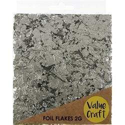 AussieSuperStore Art & Craft Essentials Silver 2g Foil Flakes (in 2 colors) Foil Flakes (in 2 colors) | Art supplies | Foil flakes for nail art 9331468052180 VJY109