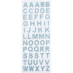 AussieSuperStore Art & Craft Essentials Sliver Rhinestones Glitter Alphabet (in 3 colours) Rhinestones Stickers Glitter Alphabet | Craft Embellishment Decoration 9331468046417 VCR111
