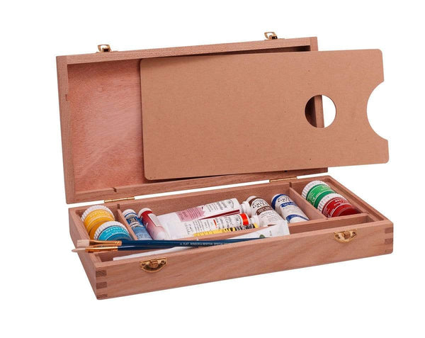 AussieSuperStore Art & Craft Essentials Small Paint Box Jasart Artists Paint Box Jasart Artists Paint Box | Brush Storage Box  9311960313590 0313590