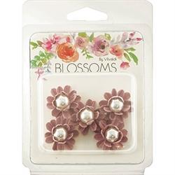 AussieSuperStore Art & Craft Essentials Soft Pink Pearl Flowers (in 2 colors) Pearl Flowers | Artificial Craft Flower Party Decoration 9323823196554 BLOS17035