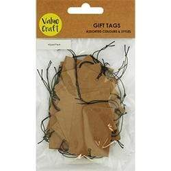 AussieSuperStore Art & Craft Essentials Square Gift Tags 5x4cm Square Gift Tags 5x4cm | Mini Gift Bag Tags | Tag Kits | Partyware Paper Gift Tags 9331468055839 VJY714