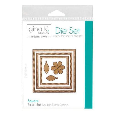 AussieSuperStore Art & Craft Essentials Square Small Set Gina K Designs 3 Nested Die Set (in 8 styles) Gina K Designs 3 Nested Die Set | Craft Machine Die Set 011576