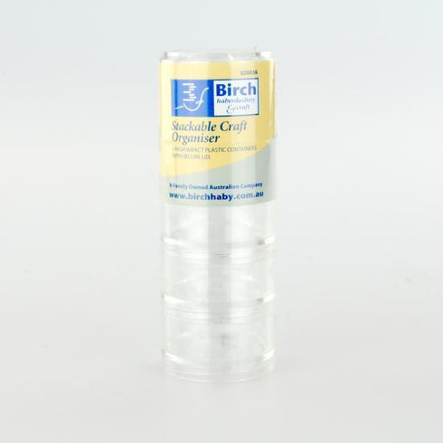 AussieSuperStore Art & Craft Essentials Stackable Craft Organiser (in 3 sizes) Stackable Craft Organiser | Plastic Storage Container or Box