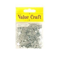 AussieSuperStore Art & Craft Essentials Stars Silver Glitter Shapes Stars Silver Glitter Shapes | Craft Glitter Shape 9331468001898 VCSQ6