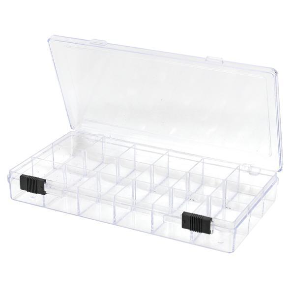AussieSuperStore Art & Craft Essentials Storage Box Divided Organiser Storage Box Divided Organiser | Plastic Storage Container or Box 170050