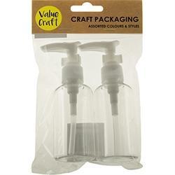 AussieSuperStore Art & Craft Essentials Storage Plastic Pump Bottles Storage Plastic Pump Bottles | Craft Pump Storage 9331468051503 VJY174