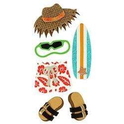 AussieSuperStore Art & Craft Essentials Surfing 6pcs Hobby Theme 3D Stickers (in 5 styles) Hobby Theme 3D Stickers | Scrapbooking Stickers | Embellishments 9323823146610 JBS041