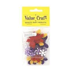 AussieSuperStore Art & Craft Essentials Triple Pack Felt Butterflies & Flowers Triple Pack Felt Butterflies & Flowers | Craft Party Embellishment Decoration 9331468035879 VCTP005