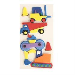 AussieSuperStore Art & Craft Essentials Trucks Assorted 6pcs Kids Theme 3D Stickers (in 7 styles) Kids Theme 3D Stickers | Scrapbooking Stickers | Embellishments 9323823154554 JBS104