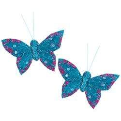 AussieSuperStore Art & Craft Essentials Turquoise Critters Butterfly Feather Glitter 5cm (in 6 colours) Critters Butterfly Feather Glitter 5cm (in 6 colours) | Craft Embellishment 9323823160883 CRIT041