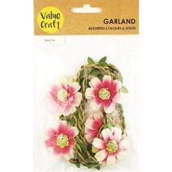 AussieSuperStore Art & Craft Essentials Twine Garland 95 cm (in 3 colours) Twine Garland 95 cm (in 3 colours) | Artificial Flower Party Decoration