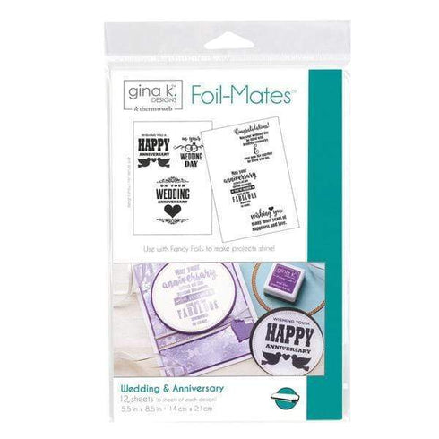 AussieSuperStore Art & Craft Essentials Wedding Annivesary Gina K Designs Foil Mates Sentiments (in 3 styles) Gina K Designs Foil Mates Sentiments | Craft Foil Sentiments Papers 011567