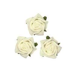 AussieSuperStore Art & Craft Essentials White 25mm Foam Rose Head (in 7 colours) 25mm Foam Rose Head | Artificial Craft Flower Party Decoration 9323823117337 RHF4WH