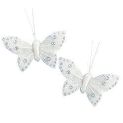 AussieSuperStore Art & Craft Essentials White Critters Butterfly Feather Glitter 5cm (in 6 colours) Critters Butterfly Feather Glitter 5cm (in 6 colours) | Craft Embellishment 9323823160852 CRIT042