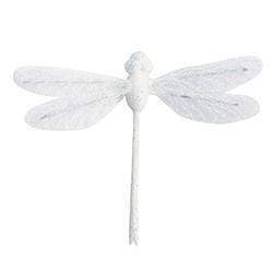 SuperCraftOnline Scrapbooking White Critters Butterfly Glitter 8cm (in 2 colours)