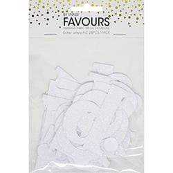 AussieSuperStore Art & Craft Essentials White Glitter Letters (in 2 colors) Glitter Letters (in 2 colors) | Scrapbooking Accessories | Craft Embellishment 9323823194734 FAV17078