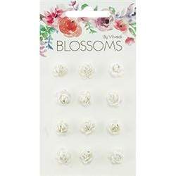 AussieSuperStore Art & Craft Essentials White Micro Roses (in 5 colors) Micro Roses (in 5 colors) | Artificial Craft Flower Party Decoration 9323823196578 BLOS17001