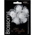 AussieSuperStore Art & Craft Essentials White Organza Tulle Diamante Flowers (in 2 colors) Organza Tulle Diamante Flowers (in 2 colors) | Floral Craft Supplies 9323823177720 FL38WH