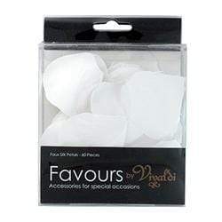 AussieSuperStore Art & Craft Essentials White Polyester Petals (in 2 colors) Polyester Petals (in 2 colors) | Floral Craft Supplies 9323823115777 FAV023