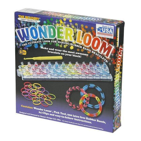 AussieSuperStore Art & Craft Essentials Wonder Loom Bracelets Making Kit Wonder Loom Bracelets Making Kit | Kids Craft Jeweler making kit 020177