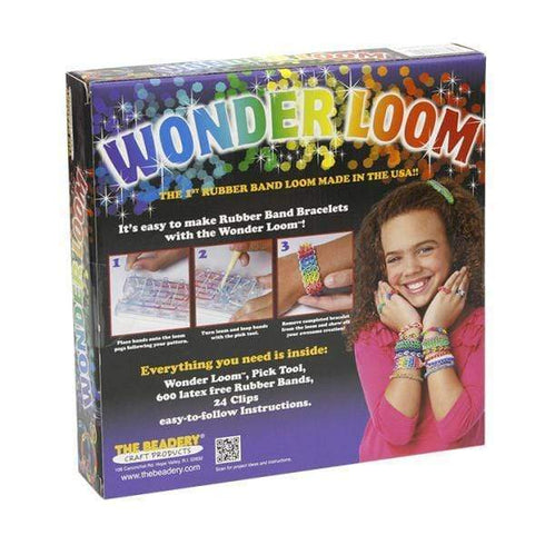 AussieSuperStore Art & Craft Essentials Wonder Loom Bracelets Making Kit Wonder Loom Bracelets Making Kit | Kids Craft Jeweler making kit 020177