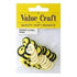 AussieSuperStore Art & Craft Essentials Wooden Bees Yellow & Black Wooden Bees Yellow & Black | Craft Embellishment | Scrapbooking Embellishment 9331468014621 VCSBE010