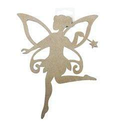 AussieSuperStore Art & Craft Essentials Wooden Craft Fairy Wooden Craft Fairy | Craft Wooden Shapes | Laser cut Wooden Shapes 9331468049425 VCWD04