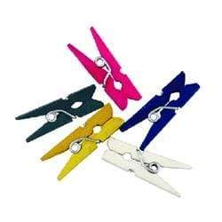 AussieSuperStore Art & Craft Essentials Wooden Craft Pegs Multicolour Wooden Craft Pegs Multicolour | Craft Wooden Items | Mini Wooden Pegs 9331468006701 VCWM5