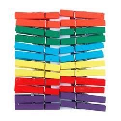 AussieSuperStore Art & Craft Essentials Wooden Craft Pegs Multicolour Wooden Craft Pegs Multicolour | Craft Wooden Items | Mini Wooden Pegs 9331468045793 VCWM16