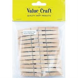 AussieSuperStore Art & Craft Essentials Wooden Craft Pegs Natural Wooden Craft Pegs Natural | Craft Wooden Items | Mini Wooden Pegs 9331468045786 VCWM15