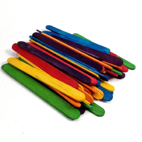 AussieSuperStore Art & Craft Essentials Wooden Craft Sticks 1000pcs (in 2 colours) Wooden Craft Sticks 1000pcs | Craft Wooden Popsicle Sticks | Wooden Shapes items