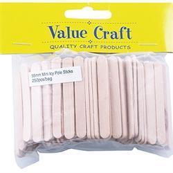 AussieSuperStore Art & Craft Essentials Wooden Craft Sticks Mini Natural Wooden Sticks Mini Natural | Craft Wooden Popsicle Sticks | Wooden Shapes items 9331468048190 VCWM21