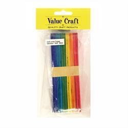 AussieSuperStore Art & Craft Essentials Wooden Craft Tongue Multicolour Wooden Tongue Multicolour | Craft Wooden Popsicle Sticks | Wooden Shapes items 9331468026211 VCWM8