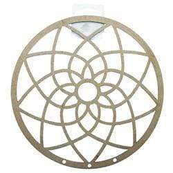AussieSuperStore Art & Craft Essentials Wooden Dream Catcher 19cm Wooden Dream Catcher 19cm | Craft Wooden Shapes | Dreamcatcher Supplies 9331468049470 VCWD09