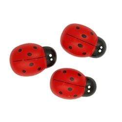 AussieSuperStore Art & Craft Essentials Wooden Ladybugs Shapes Wooden Ladybugs Shapes | Craft Embellishment | Scrapbooking Embellishment 9331468054962 VJY649