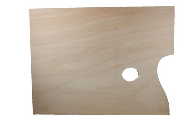 AussieSuperStore Art & Craft Essentials Wooden Oblong Palette Wooden Oblong Palette | Artist Palette N/A 0147446