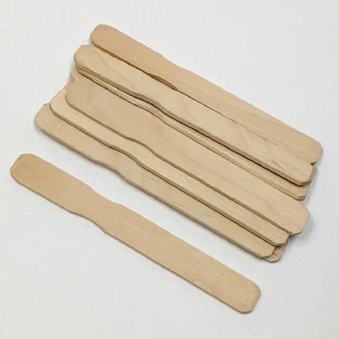 AussieSuperStore Art & Craft Essentials Wooden Paddle Sticks Wooden Paddle Sticks | Craft Wooden Popsicle Sticks | Wooden Shapes items WO130