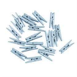 AussieSuperStore Art & Craft Essentials Wooden Pegs Silver Wooden Pegs Silver | Craft Wooden Items | Mini Wooden Pegs 9331468045823 VCWM19