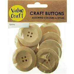 AussieSuperStore Art & Craft Essentials Wooden Shapes Buttons (in 2 styles) Wooden Shapes Buttons (in 2 styles) | Craft Wooden Shapes | Wood craft