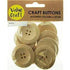 AussieSuperStore Art & Craft Essentials Wooden Shapes Buttons (in 2 styles) Wooden Shapes Buttons (in 2 styles) | Craft Wooden Shapes | Wood craft