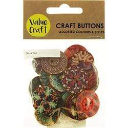 AussieSuperStore Art & Craft Essentials Wooden Shapes Buttons Wooden Shapes Buttons | Craft Wooden Round Shapes Buttons 9331468051817 VJY431