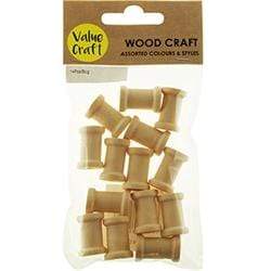 AussieSuperStore Art & Craft Essentials Wooden Shapes Cotton Reels Wooden Shapes Cotton Reels | Craft Wooden Shapes | Craft Embellishments 9331468051756 VJY424