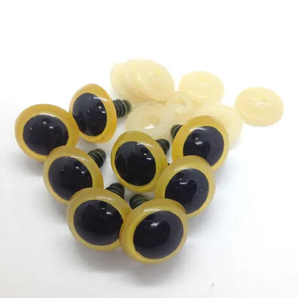 AussieSuperStore Art & Craft Essentials Yellow Crystal Eyes 18mm (in 7 colours) Crystal Eyes 18mm (in 7 colours) | Doll Making Accessories E9CR18YE