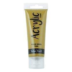 AussieSuperStore Art & Craft Essentials Yellow Ochre Acrylic Paint 75ml (20 different colours) Acrylic Paint 75ml (20 different colours) | Acrylic Paint Set  9331468048404 VCAP13