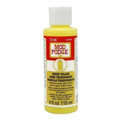 AussieSuperStore Art & Craft Essentials Yellow Plaid Mod Podge Sheer Colour (in 6 colors) Plaid Mod Podge Sheer Color (in 6 colors) | Craft Mod Podge Sheer Color Part Number 900154-15087 YELLOW CS15087