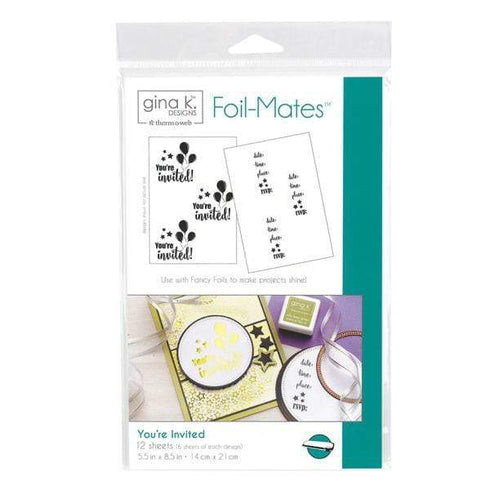 AussieSuperStore Art & Craft Essentials You're Invited Gina K Designs Foil Mates Invitations (in 3 styles) Gina K Designs Foil Mates Invitations | Craft Foil Invitation Papers 011566