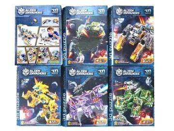 AussieSuperStore Games & Activities Alian Invaders 3D Puzzle Game (in 6 designs) Alian Invaders 3D Puzzle Game (in 6 designs) | Kids Puzzle Game